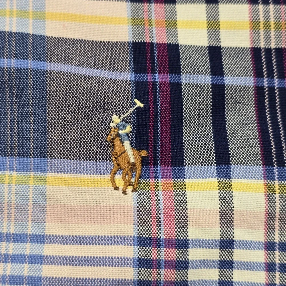 Polo Ralph Lauren Plaid Oxford Long Sleeve Shirt Men Size 2XLT